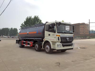 國(guó)五歐曼小三軸腐蝕性物品罐式運(yùn)輸車